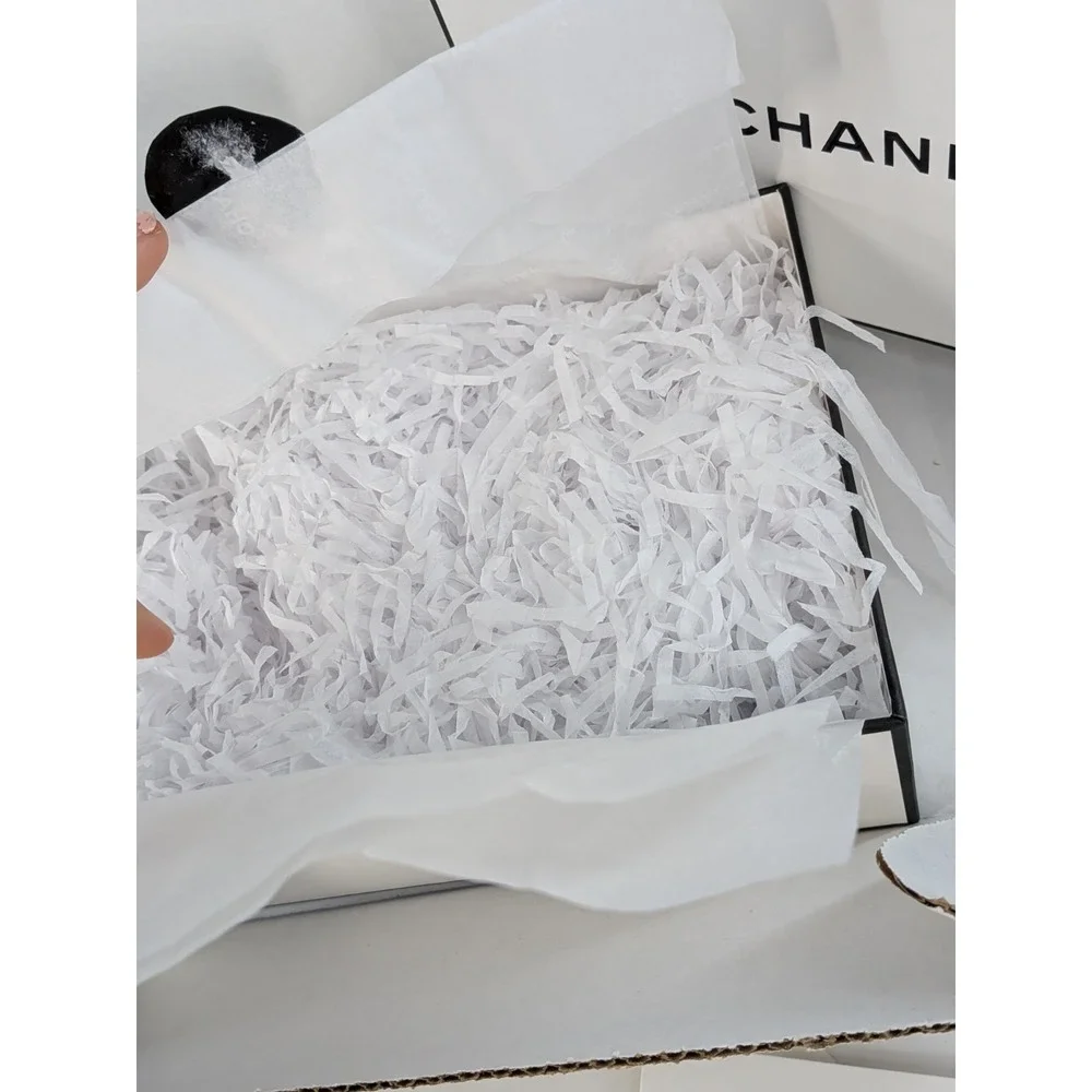 🖤Chanel Empty Gift Box White & Black‎ Luxury Designer Packaging Note Cards Seal